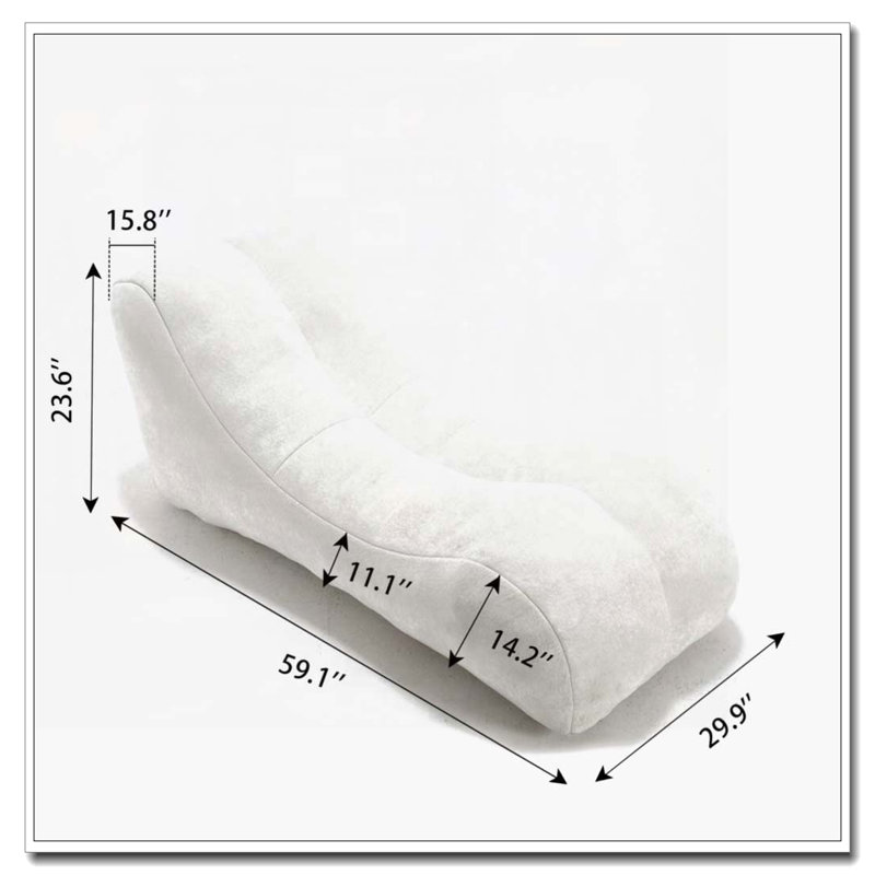 Pouf rembourré, Blanc