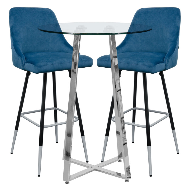 Lafever 2 - Person Dining Set, Blue