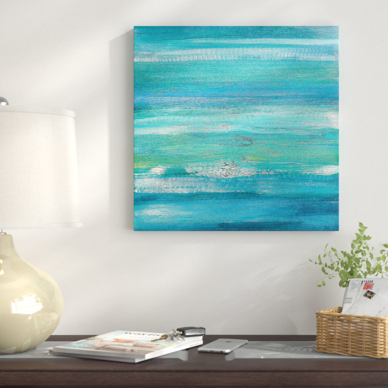 «Fluidité», reproduction d'art sur toile, H 12 po x l 12 po x P 0,75 po, Pas de tapis, Toile tendue