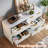 Gerius Fluted 6 Drawers Dresser, White-105517497
