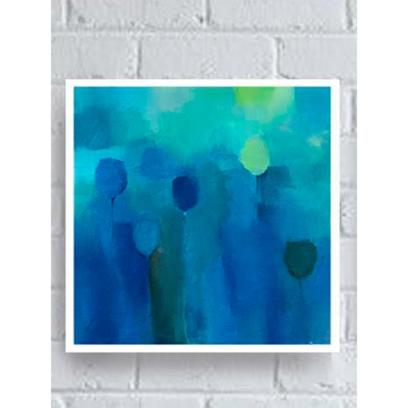 Floral profond (ensemble de 2) | Acrylique sur toile | Par Mitisha Vakil