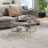 Bupe Glass Top Single Coffee Table-1352929654-1352929651