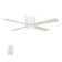 52'' Arlo 4 - Blade LED Smart Flush Mount Ceiling Fan with Wall Control and Light Kit Included