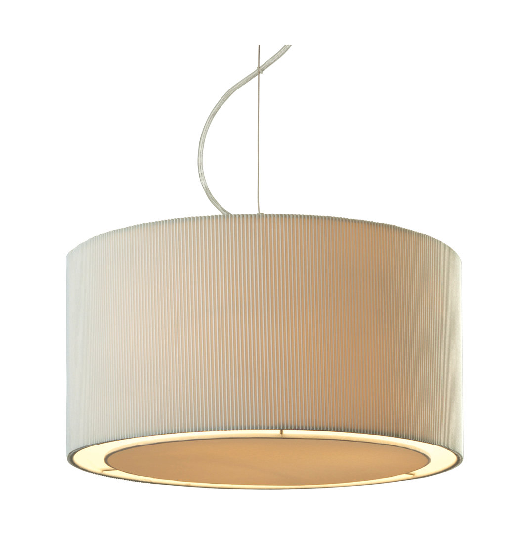 Clio 3 - Light Chrome Drum Pendant