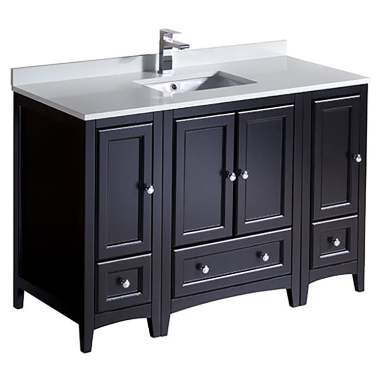 Formosa Fresca 48" Free-Standing Single Sink Bathroom Vanity Set with Mirror (Faucet Not Included)