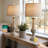 Polina 27.5" Dimmable Touch Table Lamp Retro Country Lamp Suitable for Bedroom with USB