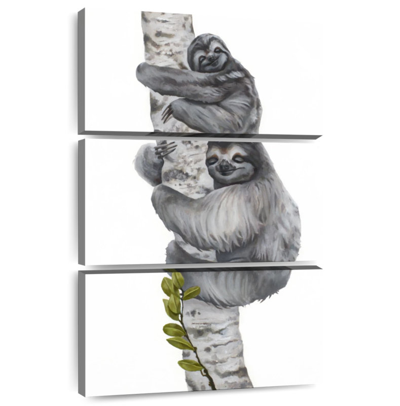 Brampt Sleepy Sloths, 74" H x 48" W