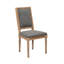 Chaise d'appoint rembourrée en lin Haile-1912570701
