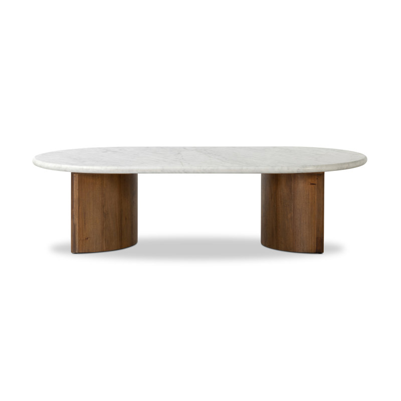 Paden Coffee Table, 17" H x 35" L x 65" W, Worn Oak