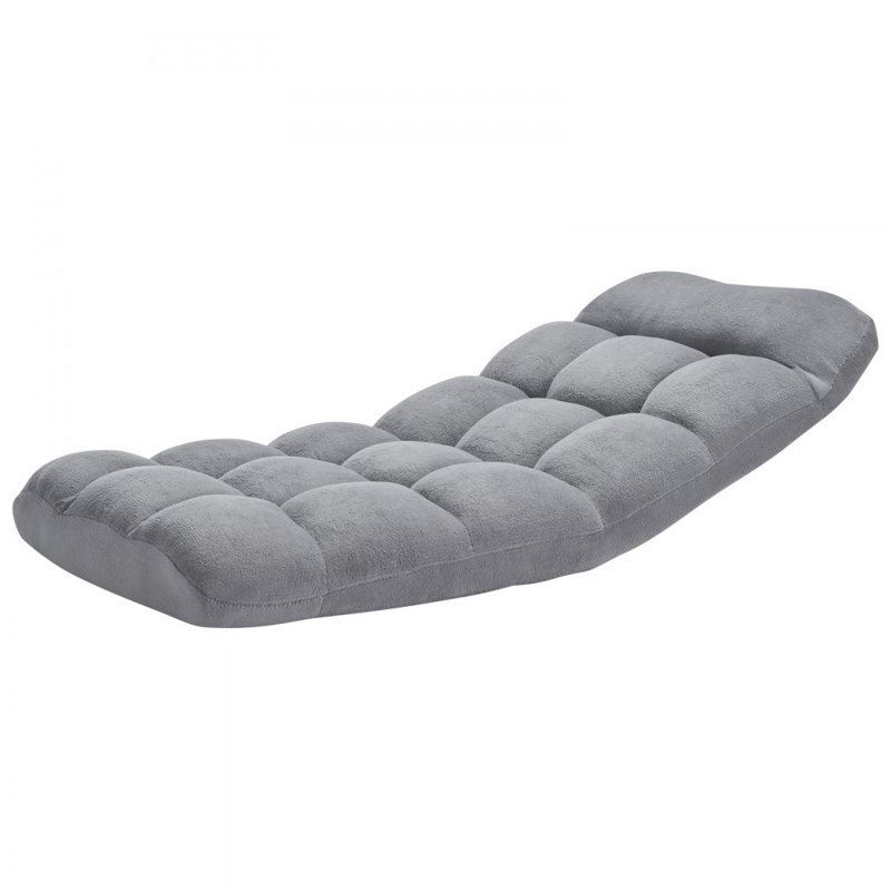 Chaise de plancher avec support de dossier et 14 positions réglables, H 19,69 po x l 19,3 po x P 20,87 po