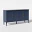 Buffet bleu 58,9 "- Buffet rétro avec tablettes réglables