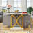 Kymon 39.37'' Marble Top Console Table