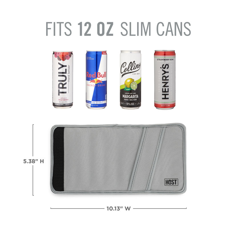 Insta-Chill Slim Can Sleeve, Gray