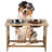 PETMAKER Elevated Dog Bowls with 15-Inch Nonslip Bamboo Stand - Pet Feeder with 2 Stainless-Steel Pet Bowls - Hold 60oz Each-126451513