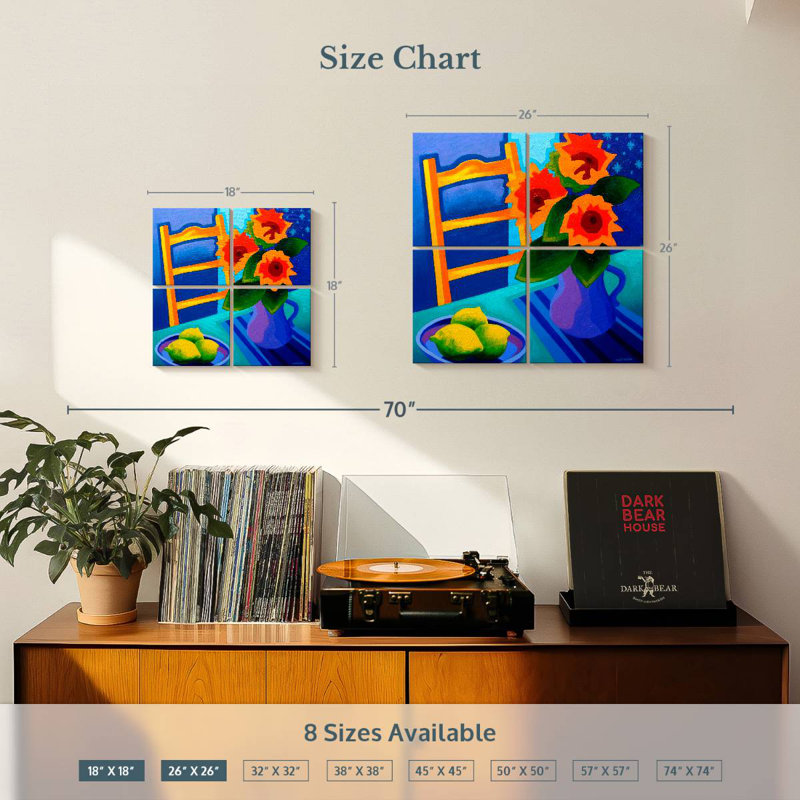 Harnek Vibrant Starry Night, 26" H x 26" W