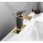 Single Hole Faucet Single-handle Waterfall Bathroom Faucet with Drain Assembly-88740460