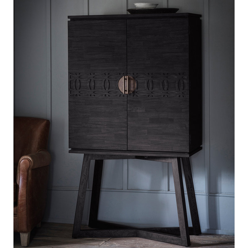 Seaberg 85cm Sideboard, Black Charcoal