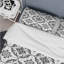 Ensemble de housse de couette transitionnelle gris foncé quadrilobe Glam I-109160941