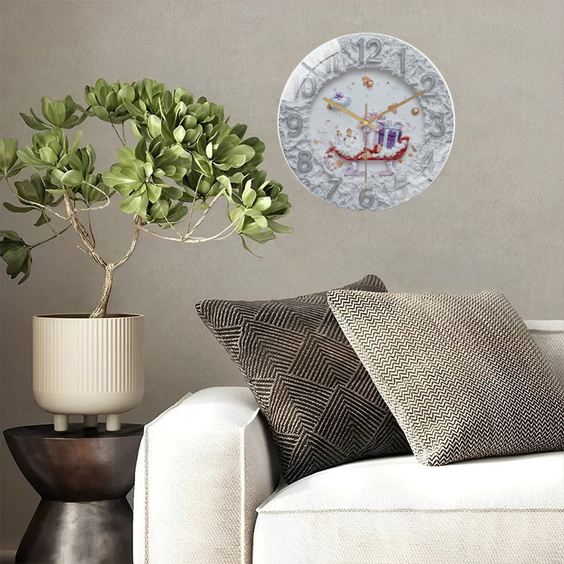 Horloge murale de Noël avec horloge murale