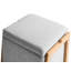 45cm Wide Square Solid Colour Pouffe Ottoman with Storage-1935768726
