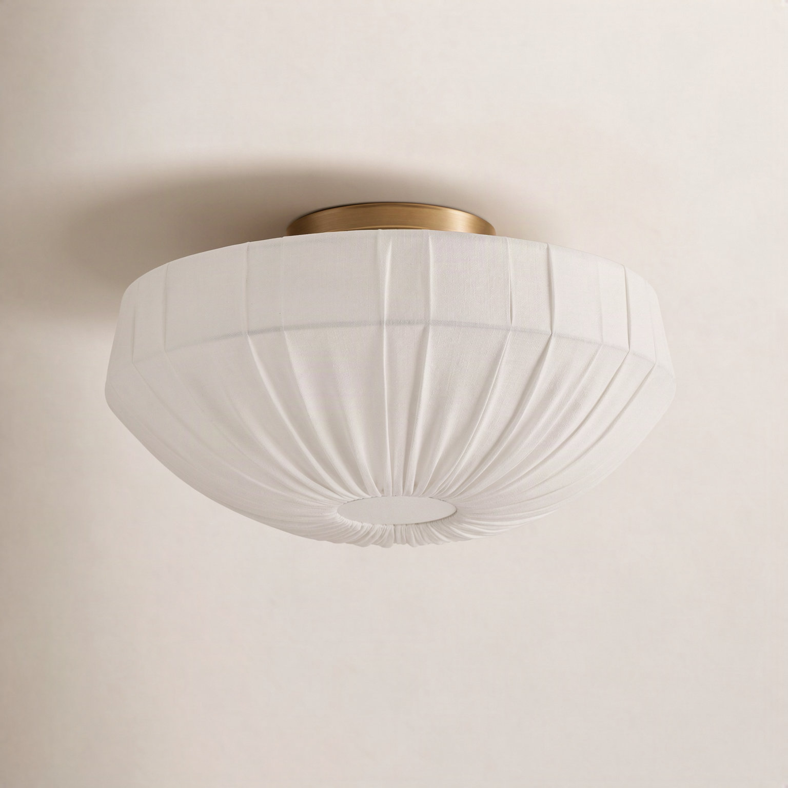 Cinda 24" Fabric Single Light Flush Mount