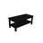 Versaloft Solid Wood Amish Coffee Table with Shelf in Black Paint - Living Room Conversation Table Made in the USA-149190514