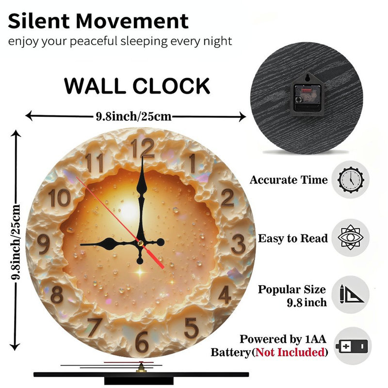 Clock Face With Sun-like Center