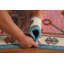 Tapis oriental bleu clair et rose Oushak 9 x 12