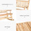 Fauteuil à bascule en bois Log Design