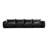 Minarik 4-Seat Chenille Fabric Upholstered Sectional Sofa-758674297