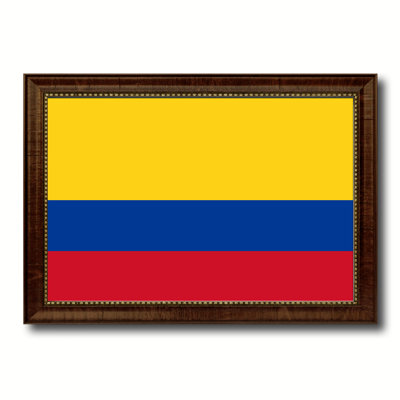 Impression sur toile, "colombia country flag"