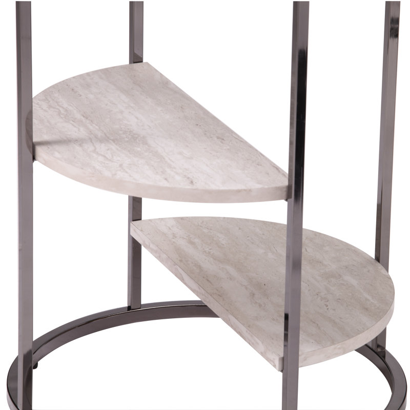 Ledermore Glass Top End Table
