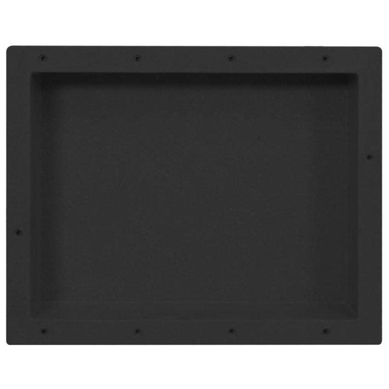 Pearcy Plastic / Acrylic Recessed Bathroom Shelves, Black