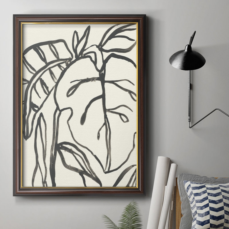 Toile tropicale encadrée de qualité supérieure - prête à être accrochée, H 27 po x l 18 po x P 1 po