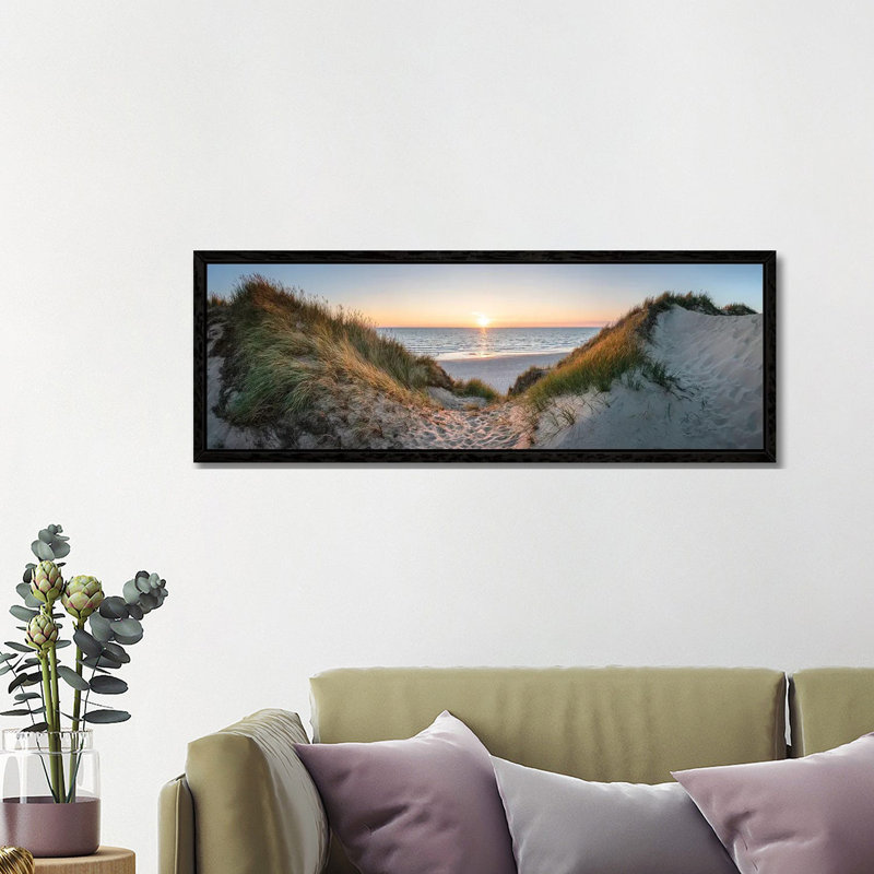 Beautiful Sunrise by Jan Becke - Wrapped Canvas Panoramic Print, Black Framed, 121.92 cm H x 40.64 cm W