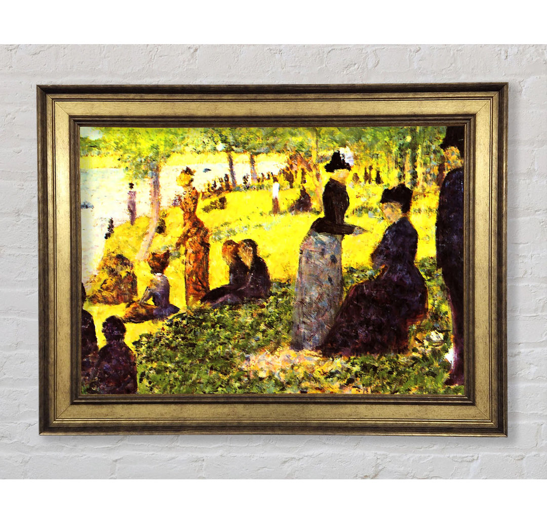 Seurat La Grande Jatte By Excursionists - Einzelne Bilderrahmen Kunstdrucke