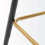 Ensemble de 2 tabourets et tabourets de bar contemporains en velours de 28 po Connor-1052687855
