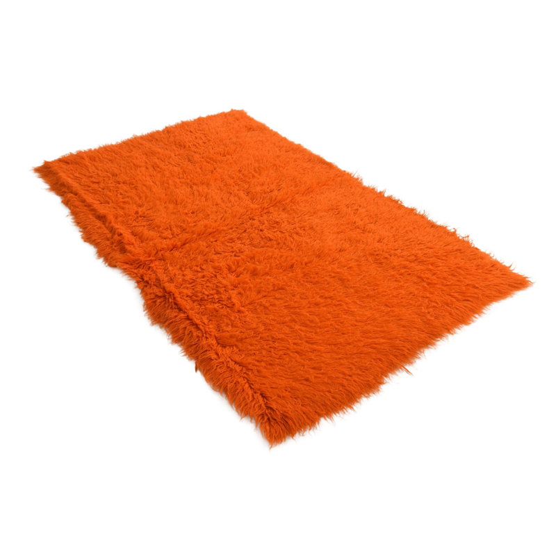 Tapis orange 4 x 6 Pinson