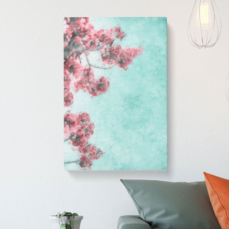 Cherry Blossom Tree Branches - Wrapped Canvas, 76cm H x 50cm W x 3cm D