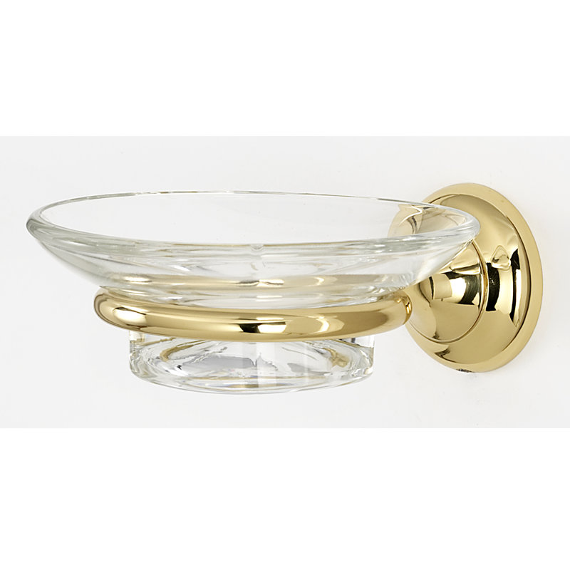 Royale Soap Dish, Polished Brass