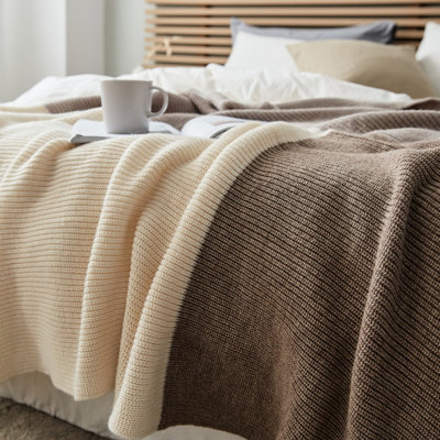 Melinda Throw Blanket Taupe