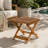 Newport Assembled Square Acacia Wood Outdoor Folding Side Table-114318093