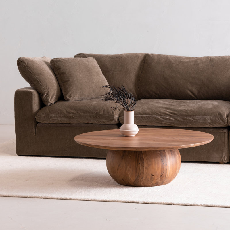 Table basse Rolf, H 13,75 po x L 42 po x l 42 po, Naturel