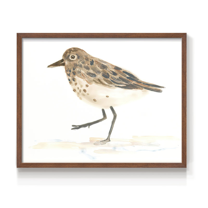 «Pretty Piper IV», reproduction encadrée, H 8 po x l 10 po, Noyer