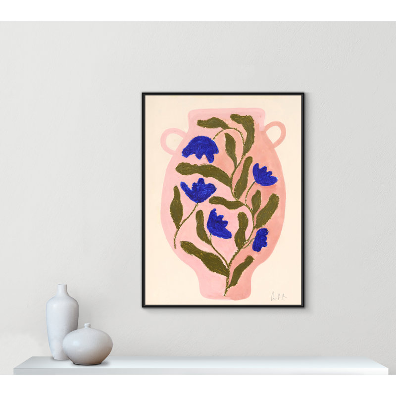 Impression de vase Colette n ° 01 par Camilla Bergqvist, Noir, H 49,5 po x l 37,5 po