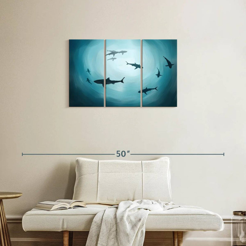 Brampt Shark Silhouette, 20" H x 33" W