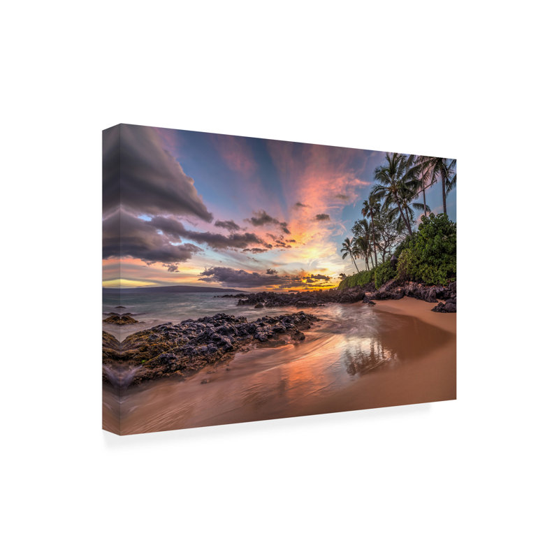 Toile d'extérieur Pierre Leclerc Hawaiian Sunset Wonder, H 16 po x l 24 po x P 1,5 po
