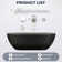 69'' x 30'' Runway Semi Transparent Resin Freestanding Soaking Bathtub