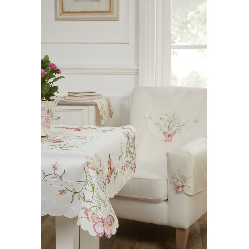 Rivoli Polyester Armchair Slipcover, Pink