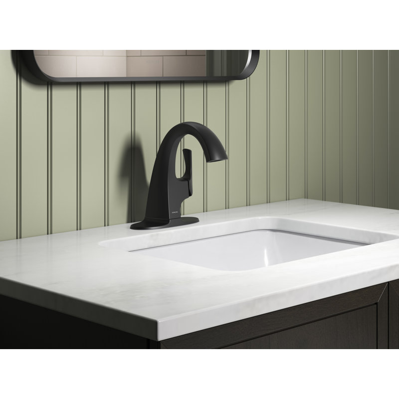 Medley Single-Handle Bathroom Sink Faucet, 0.5 GPM, Satin Black